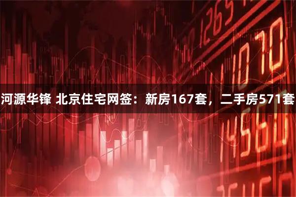 河源华锋 北京住宅网签：新房167套，二手房571套